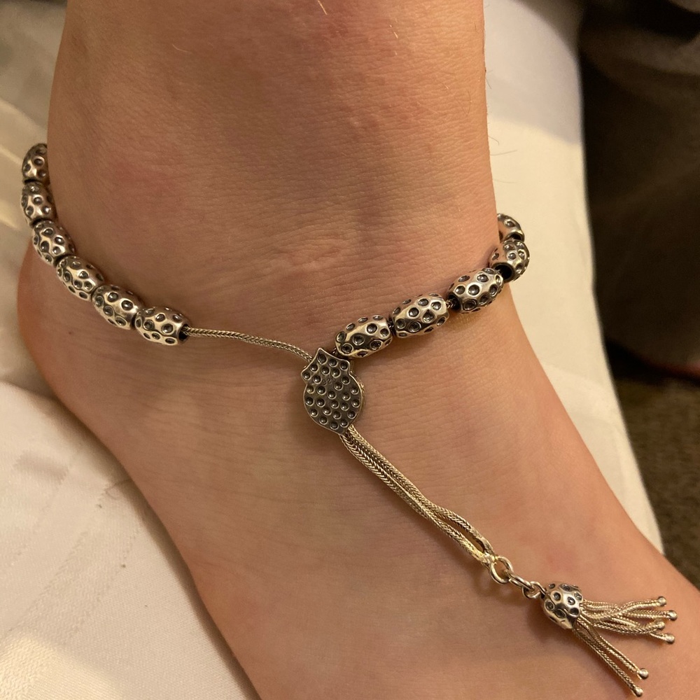 Unique sterling bolero bracelet/anklet